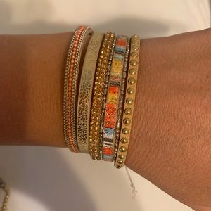 Pink and gold wrap magnetic bracelet NEW